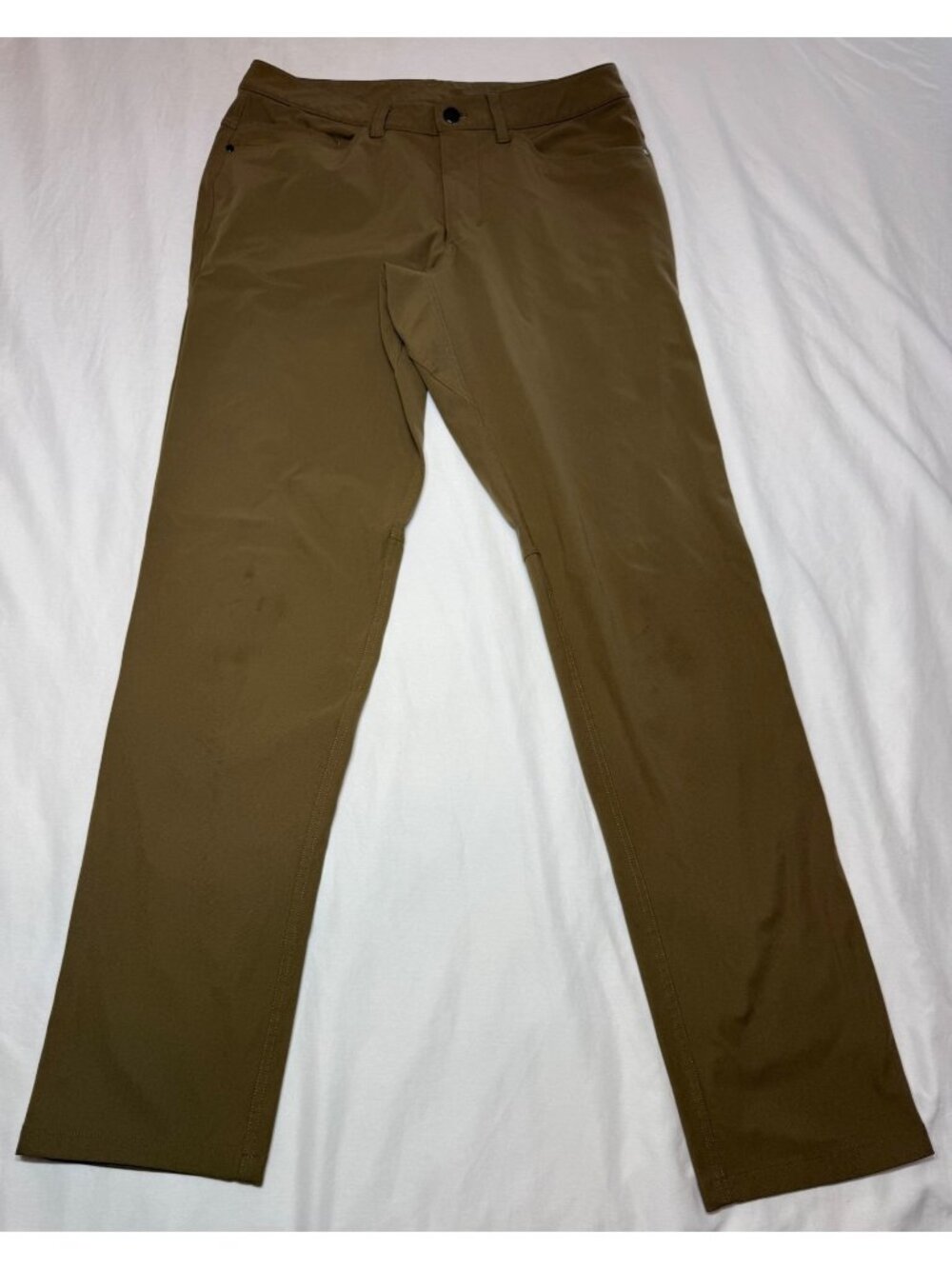 Lululemon Pants Mens 31x32 Tan Khaki ABC Classic Fit Warpstreme LM5426S